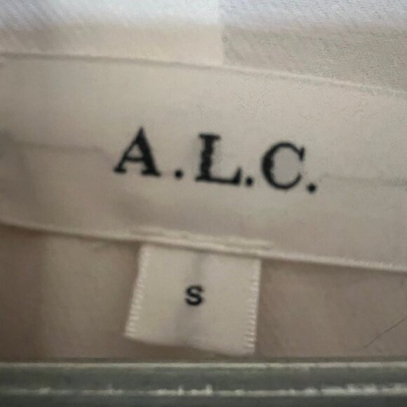 ALC Faux Fur Teddy Coat in Cream/Stone - Size Small - Picture 6 of 10